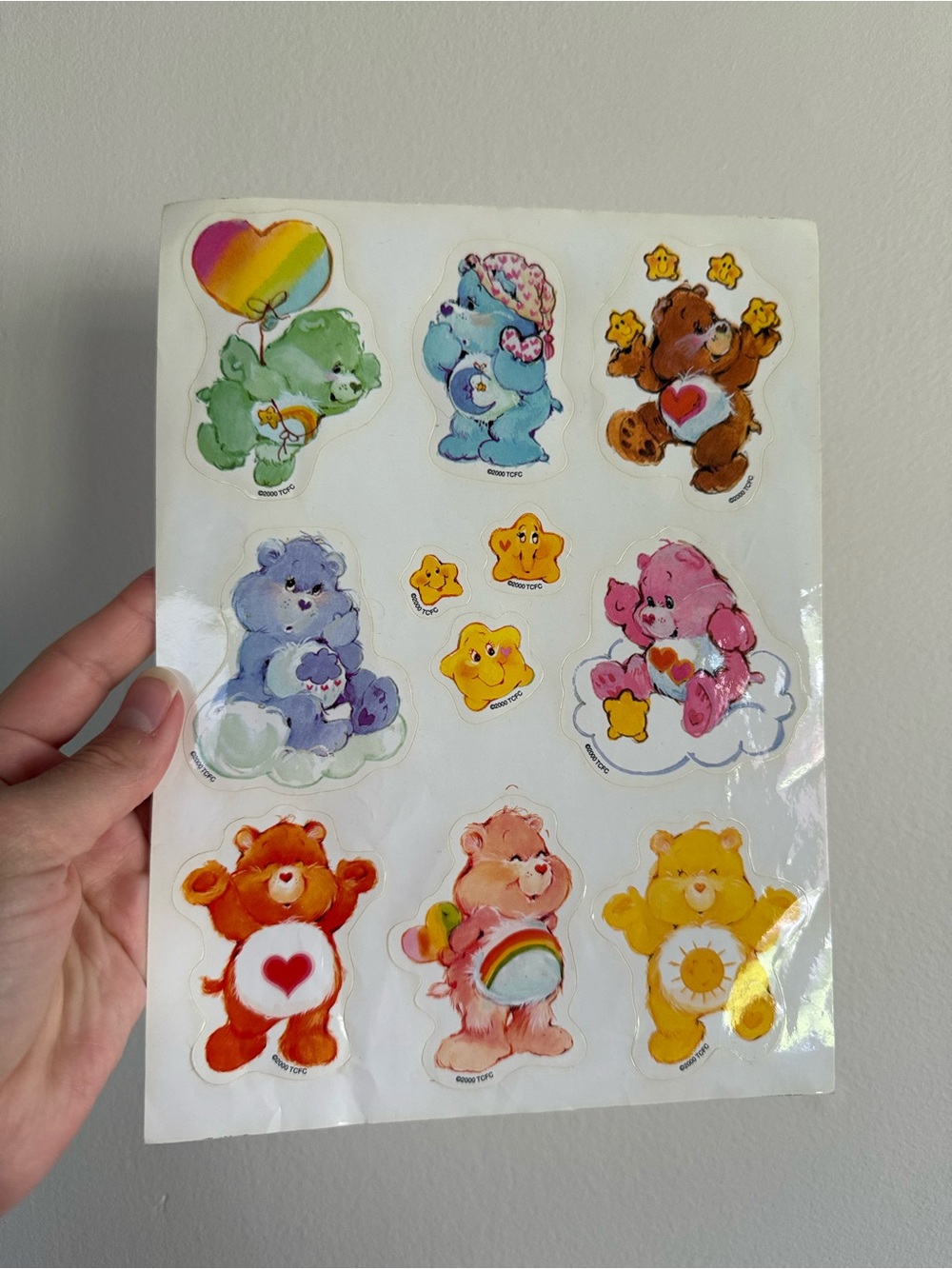 Vintage Care Bear stickers